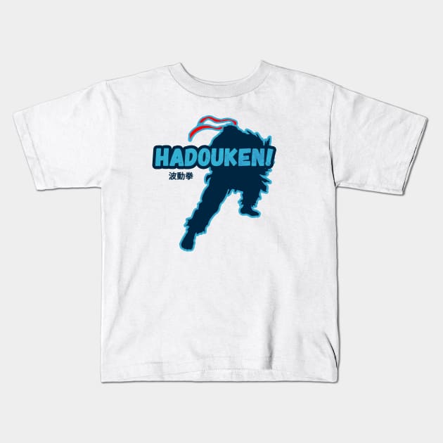 Ryu Hadouken! Kids T-Shirt by VictorVV